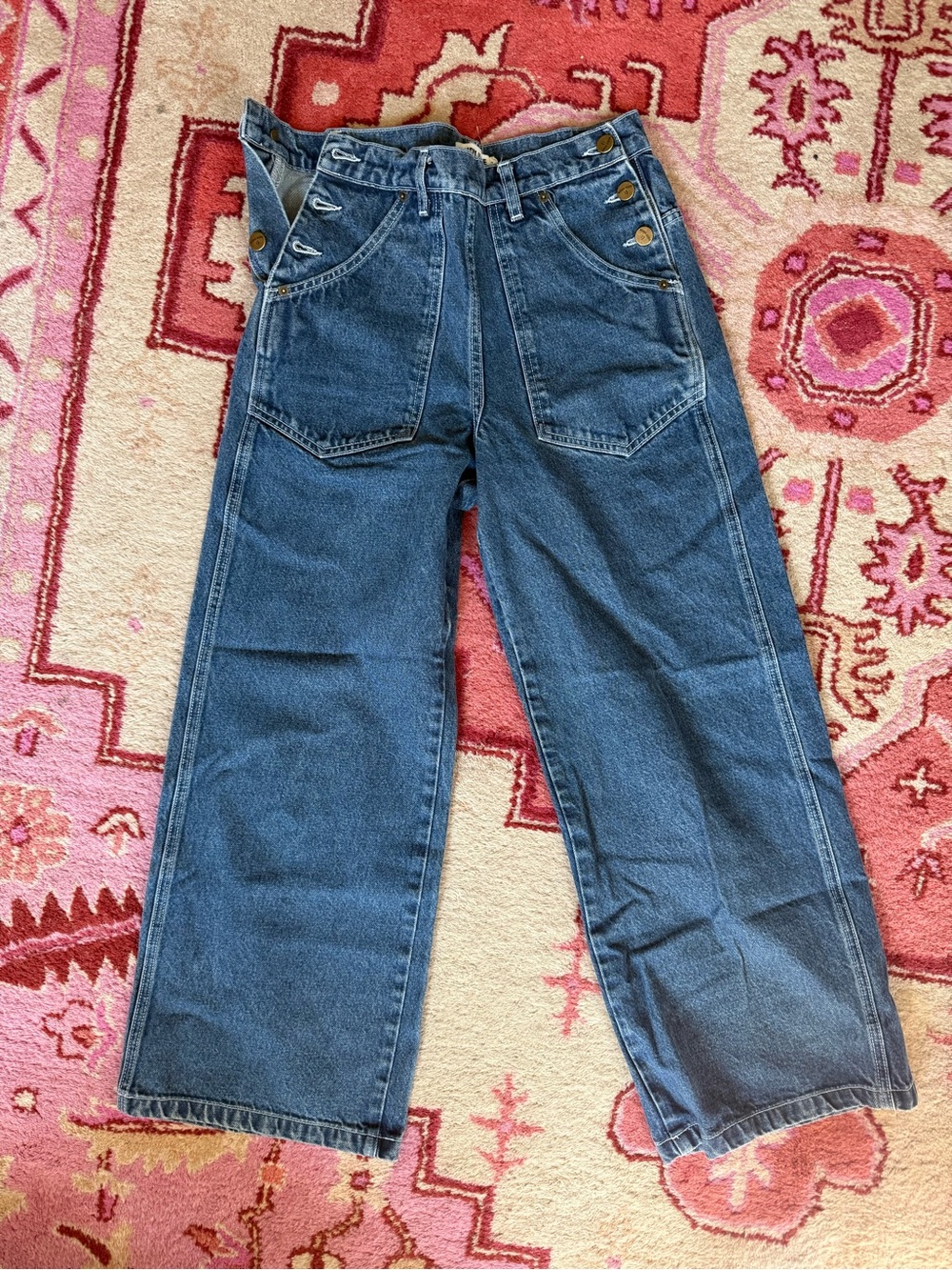 Rudy Jude Wide Leg Blue Denim Jeans